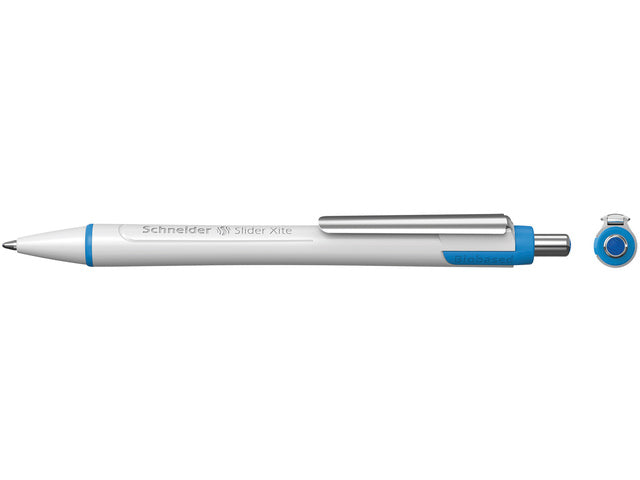 Balpen Schneider Slider Xite XB 1,4mm wit-blauw