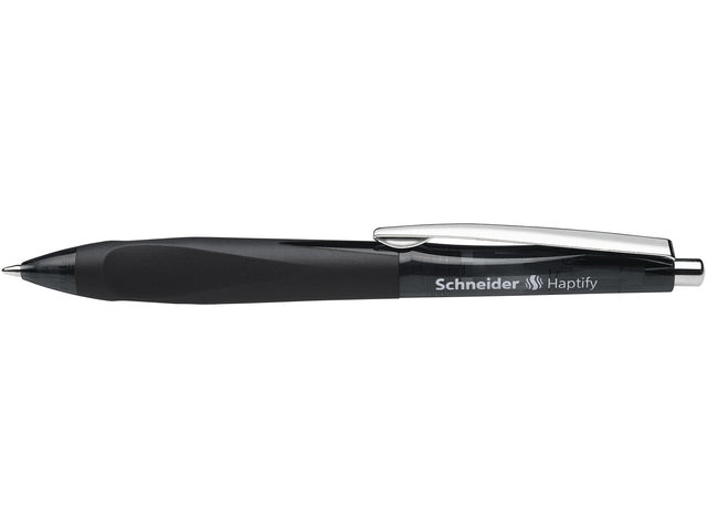Balpen Schneider Haptify schwarz omhulsel, schwarz lackiert