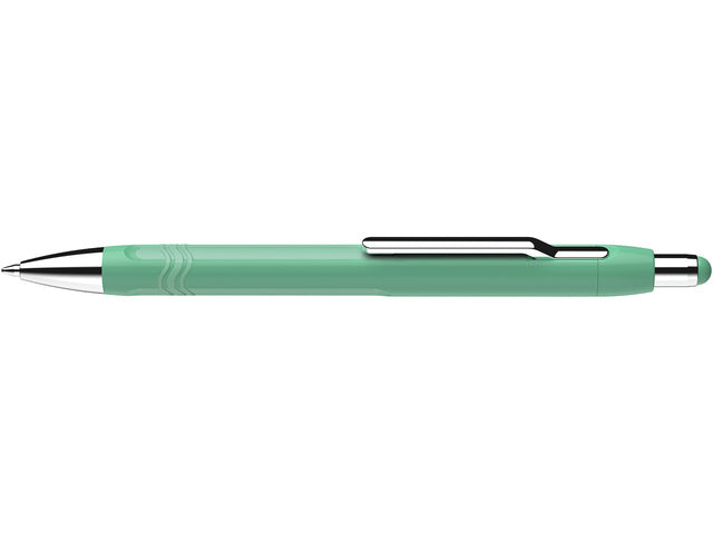 Balpen Schneider Epsilon mintgroen, blauwschrijvend