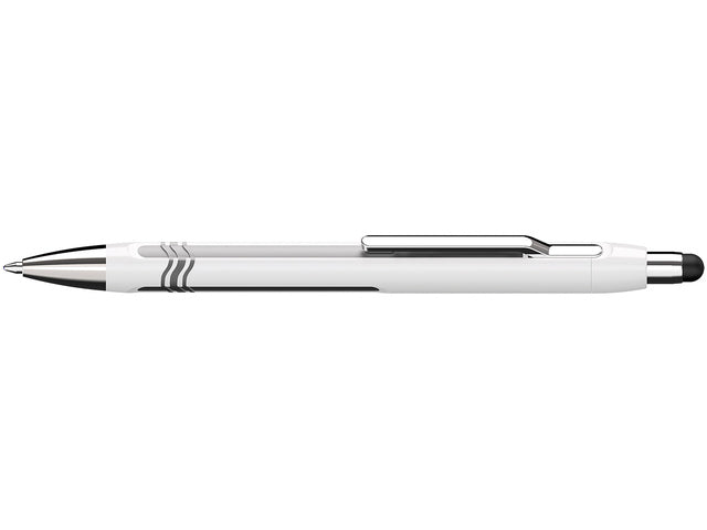 Balpen Schneider Epsilon Touch blau, Gehäuse weiß/silber