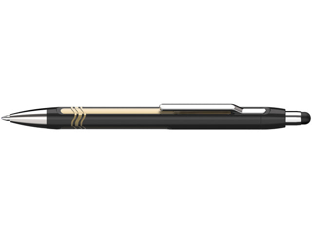 Balpen Schneider Epsilon Touch blau, Gehäuse schwarz/gold