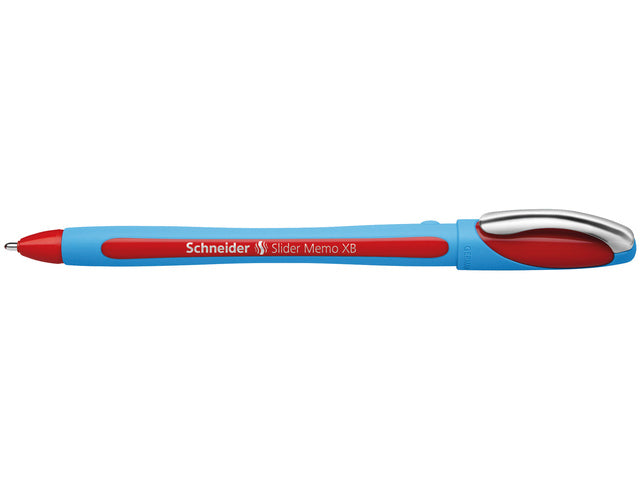 Balpen Schneider Memo XB 1,4mm kogelbreedte rood doos 10 stuks