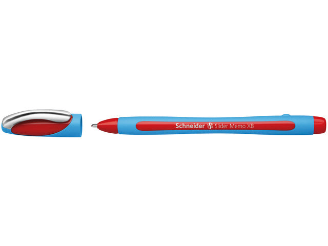 Balpen Schneider Slider Memo XB 1,4mm kogelbreedte rood