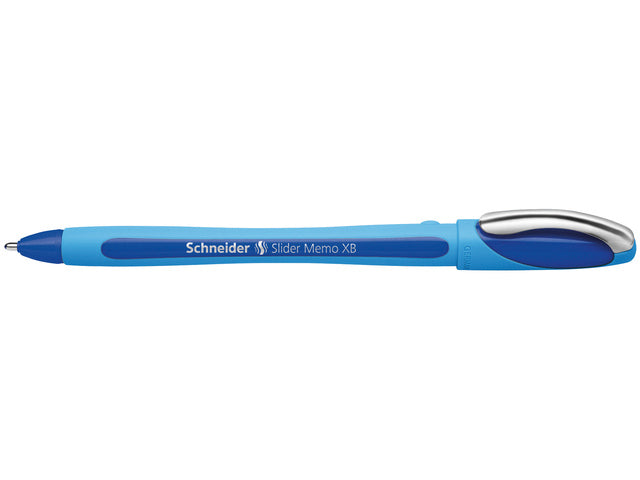 Balpen Schneider Memo XB 1,4mm kogelbreedte blauw doos 10 stuks
