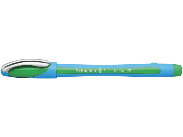 Balpen Schneider Memo XB 1,4mm kogelbreedte groen doos 10 stuks