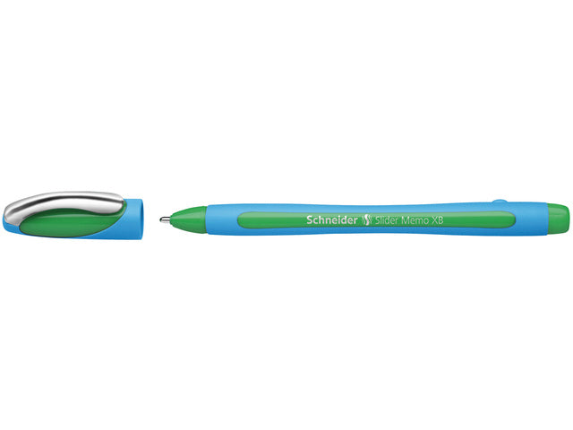 Balpen Schneider Slider Memo XB 1,4mm kogelbreedte groen