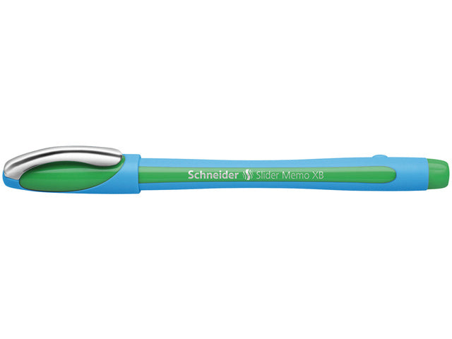 Balpen Schneider Slider Memo XB 1,4mm kogelbreedte groen