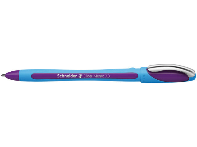 Balpen Schneider Memo XB 1,4mm kogelbreedte violet doos 10 stuks