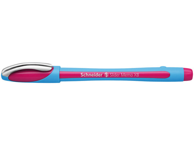 Balpen Schneider Slider Memo XB 1,4mm kogelbreedte roze