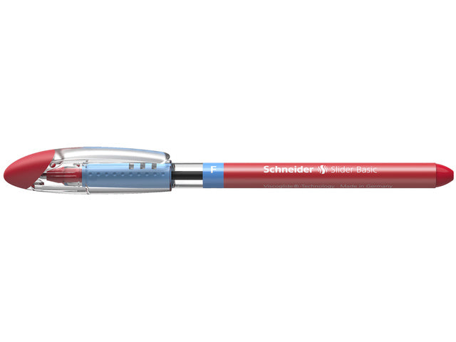 Balpen Schneider Slider Basic F 0,3mm rood