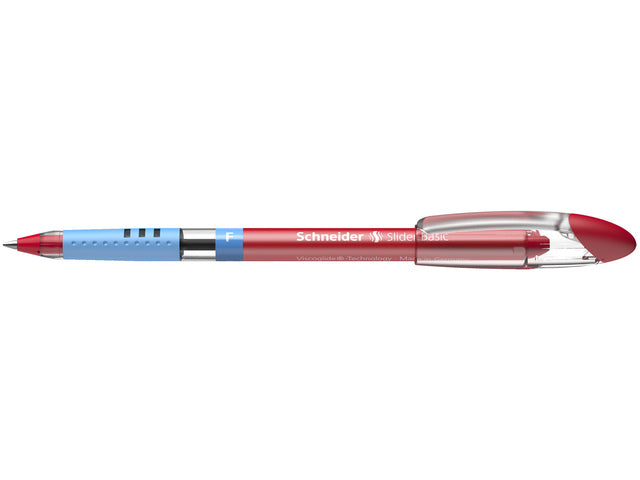 Balpen Schneider Slider Basic F 0,3mm rood