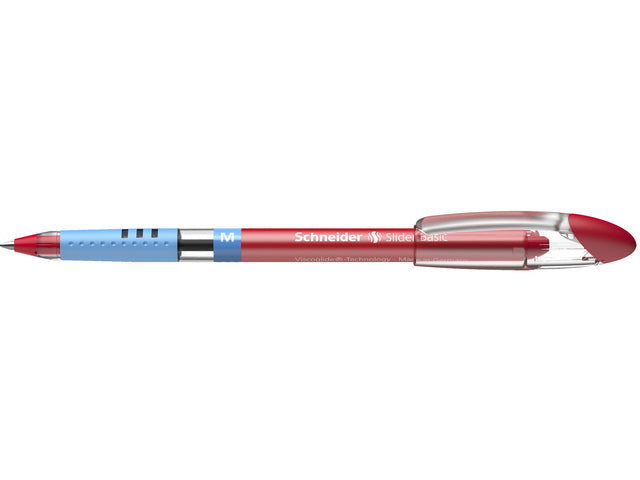 Balpen Schneider Slider Basic M 0,5mm rood