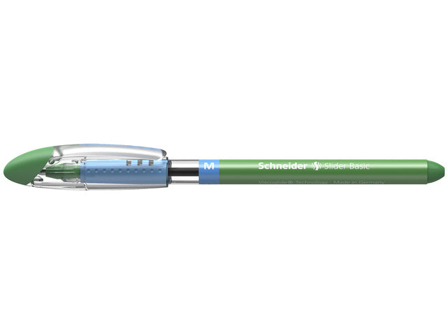 Balpen Schneider Slider Basic M 0,5mm groen