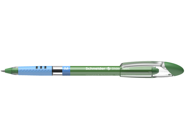 Balpen Schneider Slider Basic M 0,5mm groen