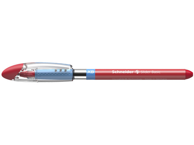 Balpen Schneider Slider Basic XB 1,4mm kogelbreedte rood