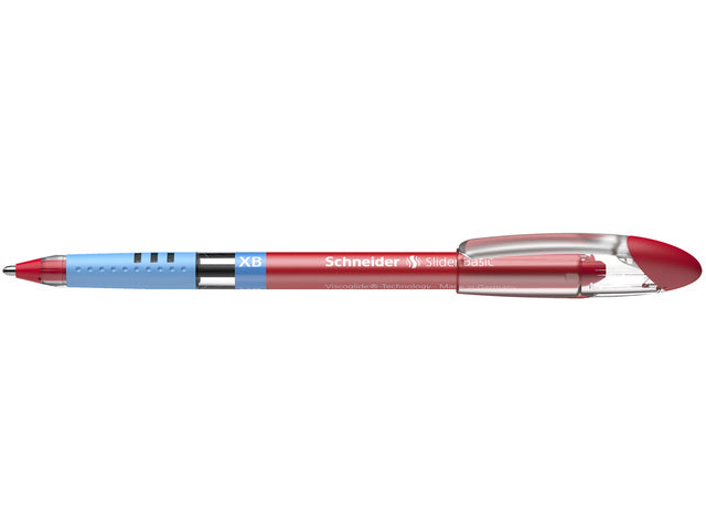 Balpen Schneider Slider Basic XB 1,4mm kogelbreedte rood