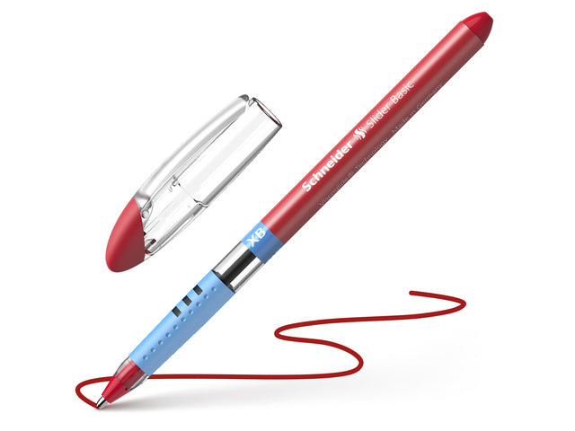 Balpen Schneider Slider Basic XB 1,4mm kogelbreedte rood