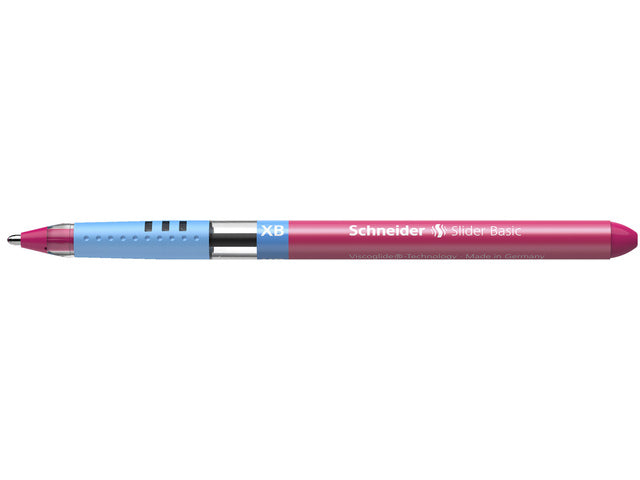 Balpen Schneider Slider Basic XB 1,4mm kogelbreedte roze