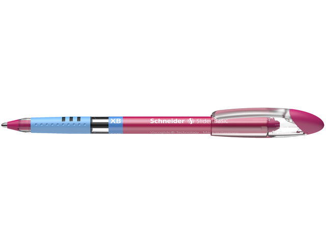 Balpen Schneider Slider Basic XB 1,4mm kogelbreedte roze
