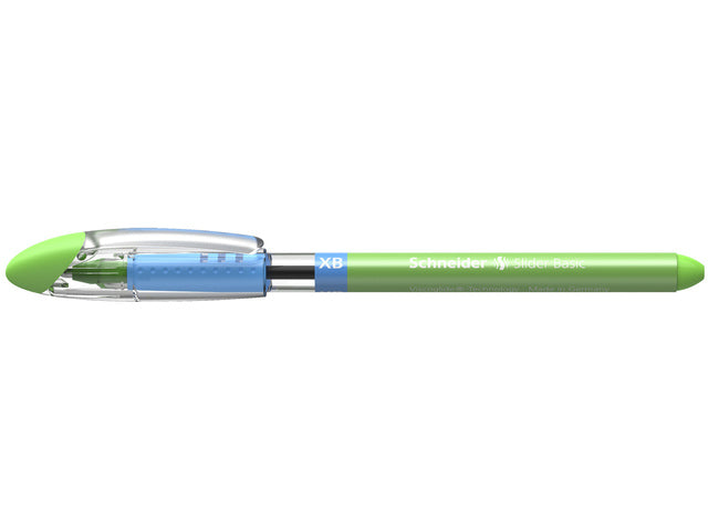 Balpen Schneider Slider Basic XB 1,4mm kogelbreedte lichtgroen