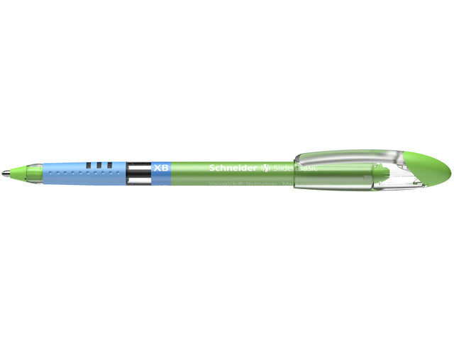 Balpen Schneider Slider Basic XB 1,4mm kogelbreedte lichtgroen