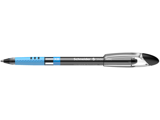 Balpen Schneider Slider Basic XB zwart 6st.+ 1x slider Rave zwart GRATIS in etui
