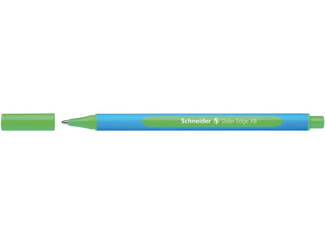 Balpen Schneider Slider Edge XB groen 10 stuks