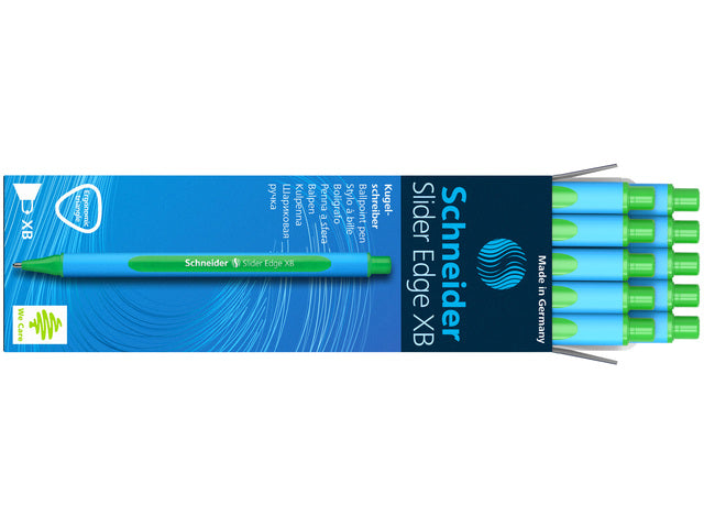 Balpen Schneider Slider Edge XB 1,4mm groen
