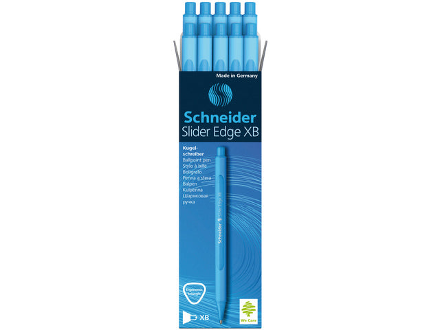 Balpen Schneider Slider Edge XB lichtblauw doos 10 stuks