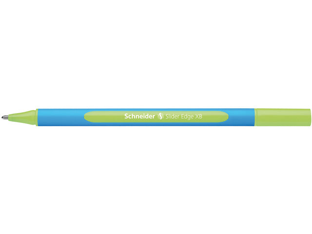 Balpen Schneider Slider Edge XB lichtgroen doos 10 stuks