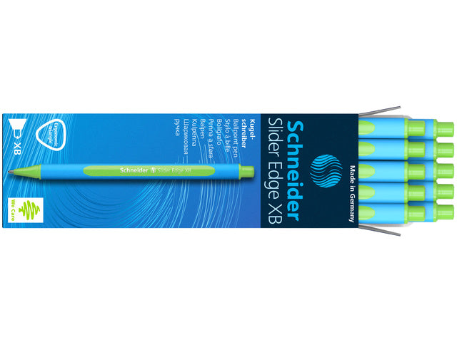 Balpen Schneider Slider Edge XB 1,4mm lichtgroen