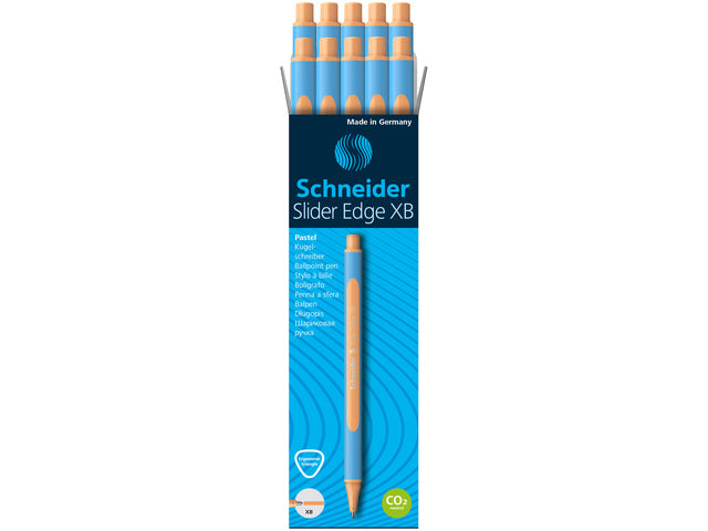 Balpen Schneider Slider Edge XB Pastel Peach doos 10 stuks