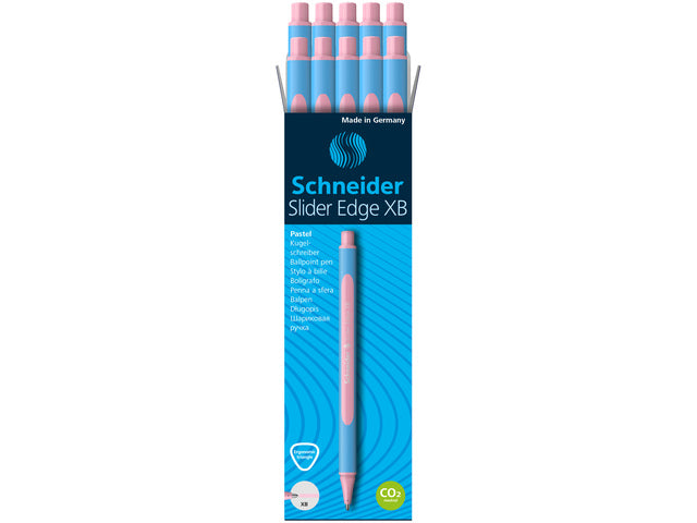 Balpen Schneider Slider Edge XB Pastel Rose doos 10 stuks