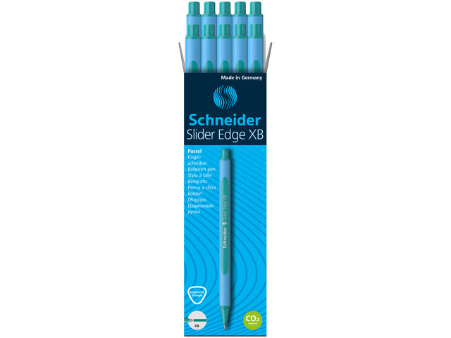 Balpen Schneider Slider Edge XB Pastel Ocean doos 10 stuks