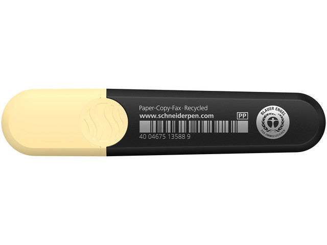 Textmarker Schneider Job Pastellfarbe Vanille