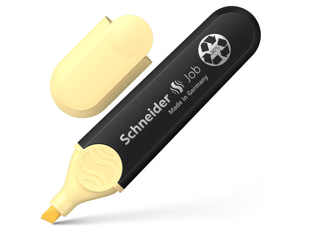 Textmarker Schneider Job Pastellfarbe Vanille