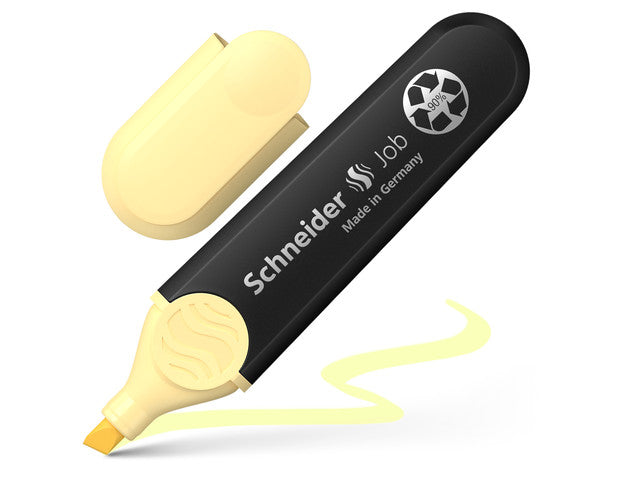 Textmarker Schneider Job Pastellfarbe Vanille