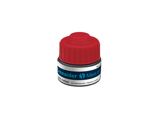 Navulinkt Schneider 665 voor marker 290 en 293 30ml rood