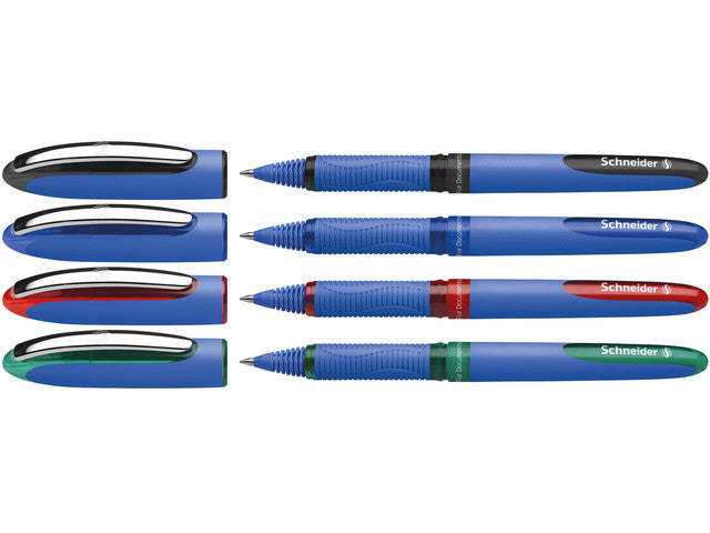 Tintenroller Schneider One Hybrid C 0,3 mm, Etui, 4 Stück