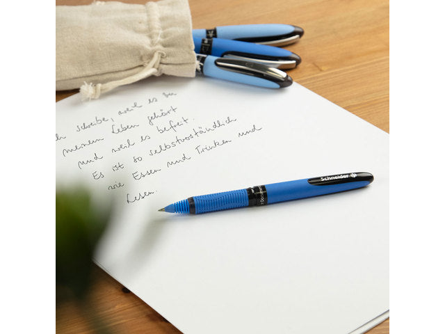 Tintenroller Schneider One Hybrid C 0,5 mm, Etui, 4 Stück