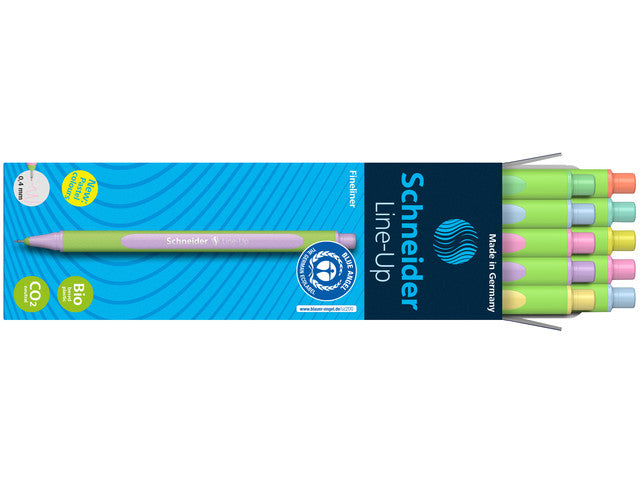 Fineliner Schneider Line-Up Pastel 0,4mm 10 Stück sortiert in Doos