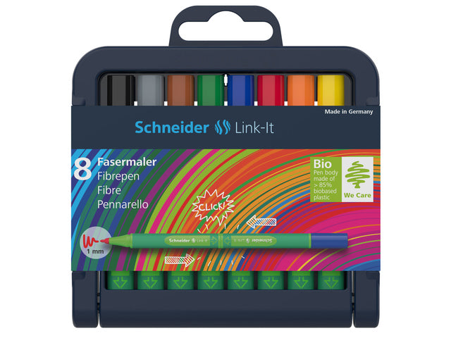 Viltstift Schneider Link-It 1,0mm sortiert 8 Stück