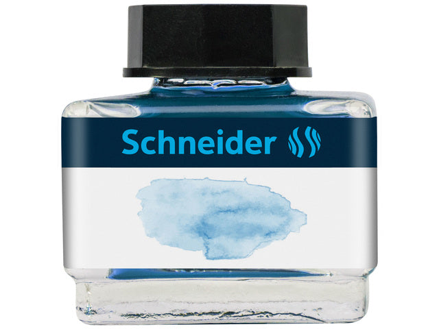 Inktpotje Schneider 15ml pastel IJsblauw voor