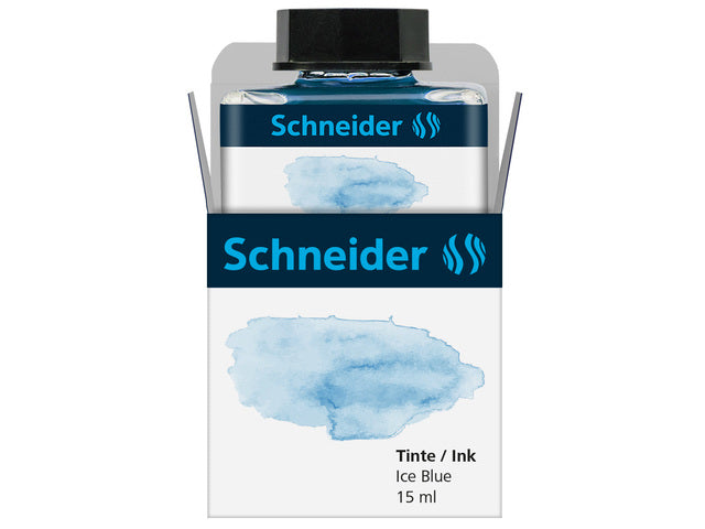 Inktpotje Schneider 15ml pastel IJsblauw voor