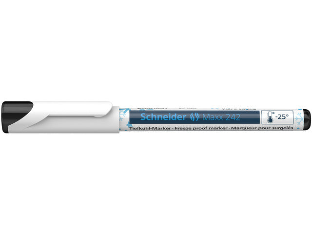 Diepvries marker Schneider Maxx 242 op blister zwart