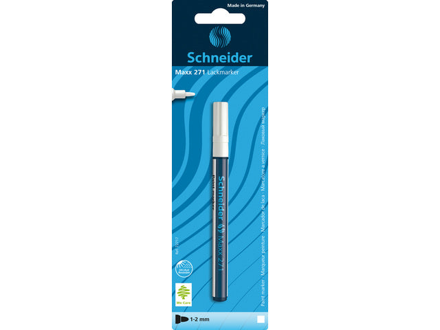 Lackmarker Schneider Maxx 271 1-2mm Blister weiß