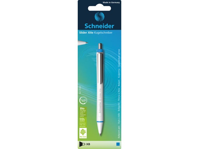 Balpen Schneider Slider Xite XB 1,4mm wit-blauw