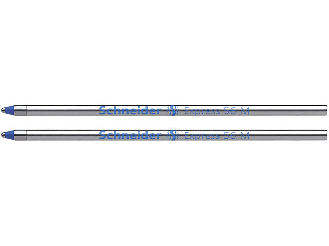 Balpenvulling Schneider Express 56 M 2 stuks op blister blauw
