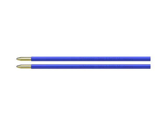 Balpenvulling Schneider Take 4, 2 stuks blauw