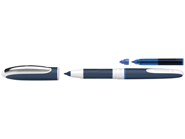 Tintenroller Schneider One Change 0,6mm blau + gratis Tintenpatrone